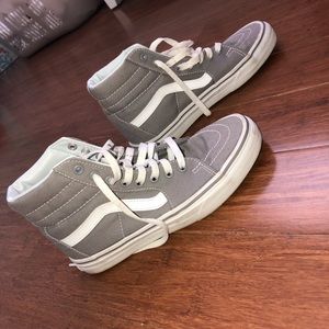 Grey high top vans